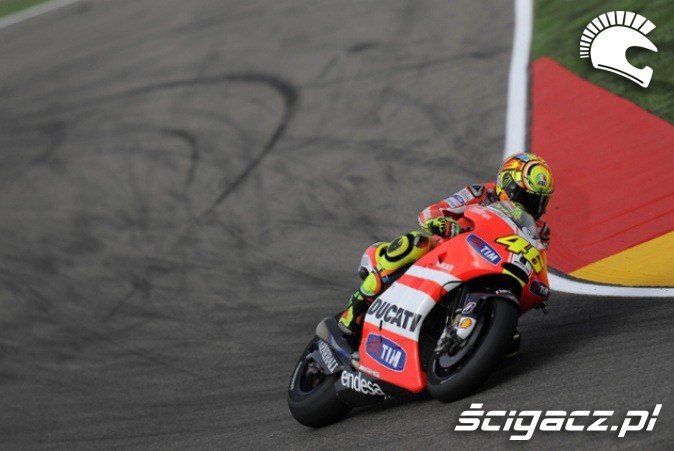 Apex of the corner Rossi Track
